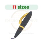 Ball Pen and Ink Embroidery Design - Digital file with 11 sizes, perfect for creative projectsBall Pen and Ink Embroidery Design - Digital file with 11 sizes, perfect for creative projects