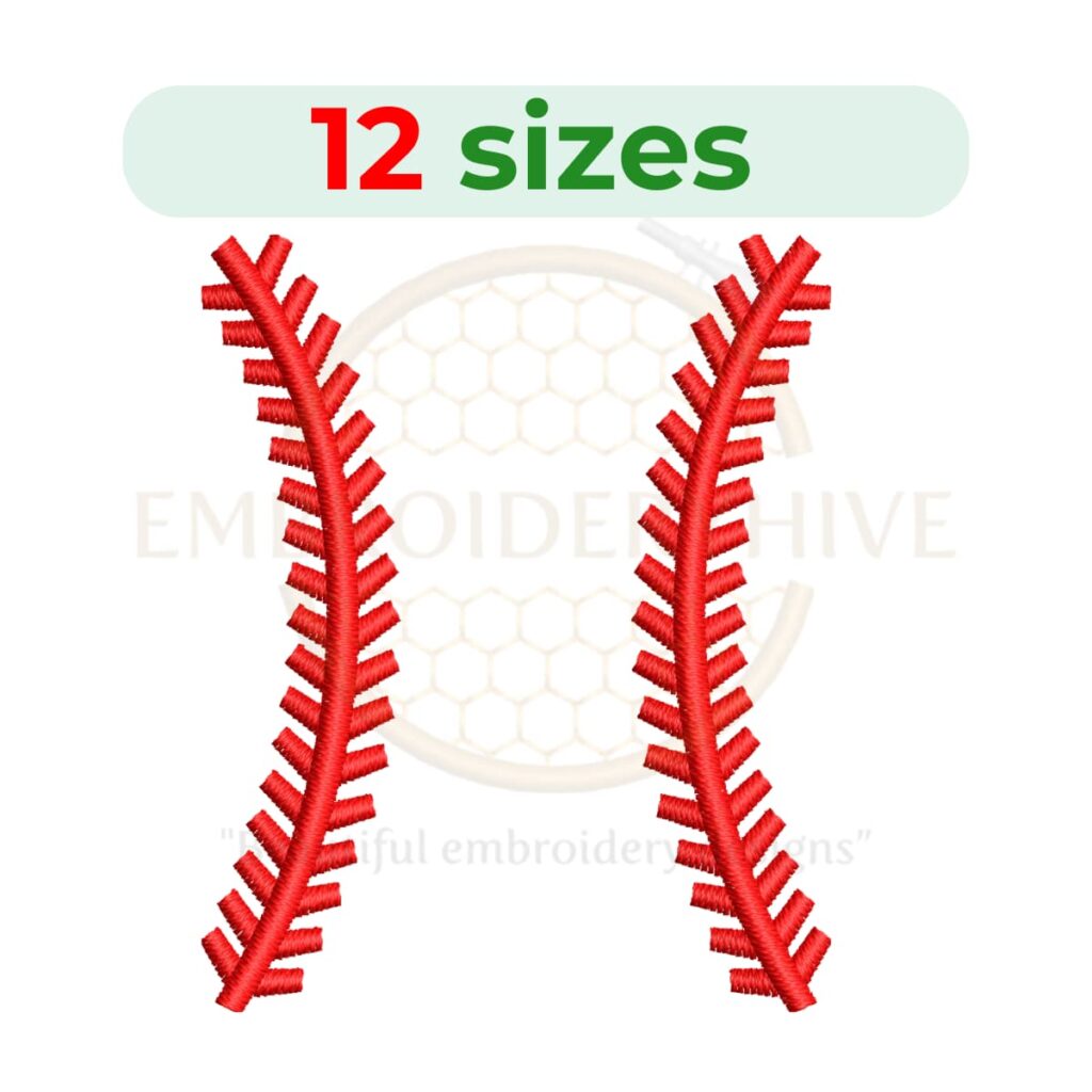 Buy Machine embroidery design of baseball laces