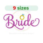 Buy bride embroidery design for wedding projects