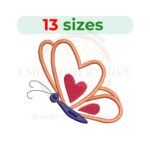 Butterfly Embroidery Design - Mini Butterfly - Filled Stitch - Machine Embroidery