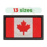 Buy Canadian flag machine embroidery design