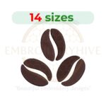 Buy Coffee beans machine embroidery design