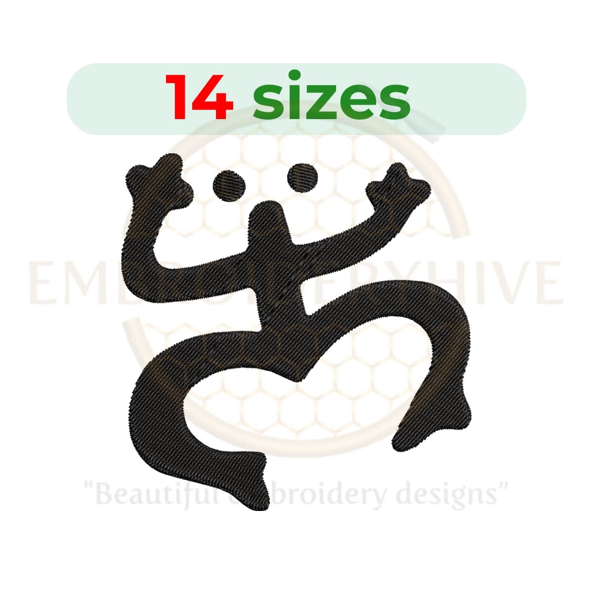 Buy Coqui Taino machine embroidery design