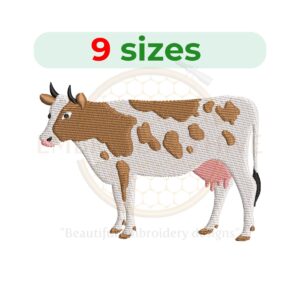 Buy Cow machine embroidery design
