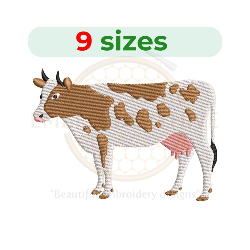 Buy Cow machine embroidery design