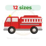 Buy Fire truck machine embroidery design