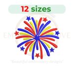 Buy Fireworks machine embroidery design