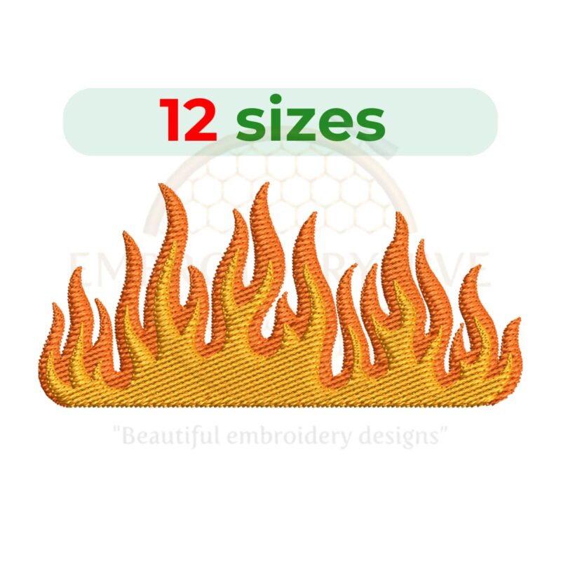 Buy Flame machine embroidery design