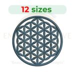 Buy Flower of Life machine embroidery design