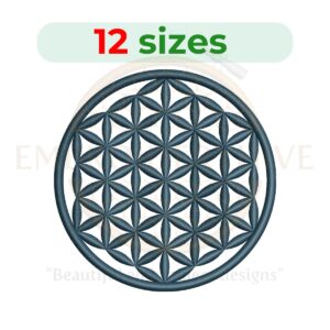 Buy Flower of Life machine embroidery design