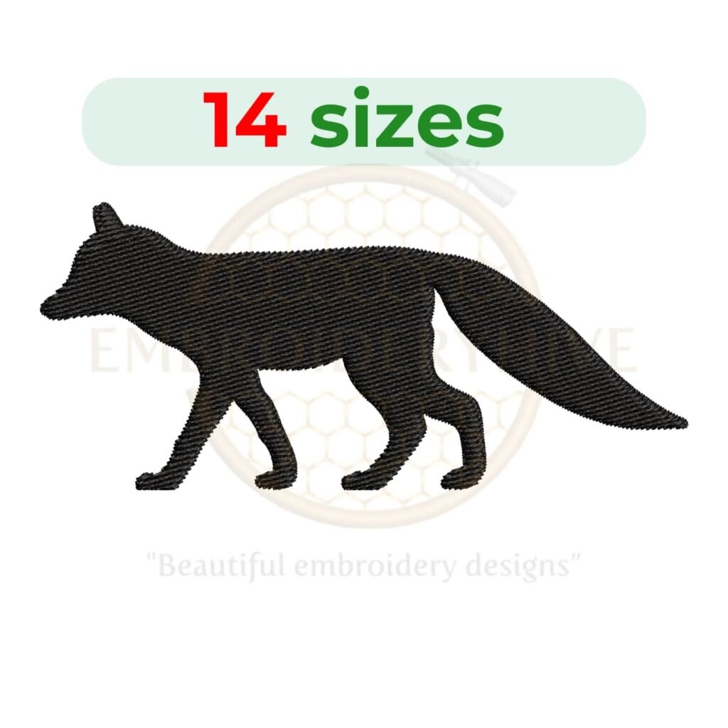 Fox Embroidery Design - EmbroideryHive