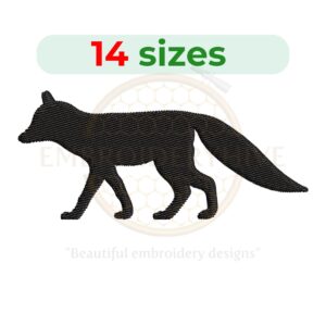 Buy Fox machine embroidery design