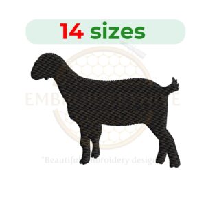 Buy Goat machine embroidery design