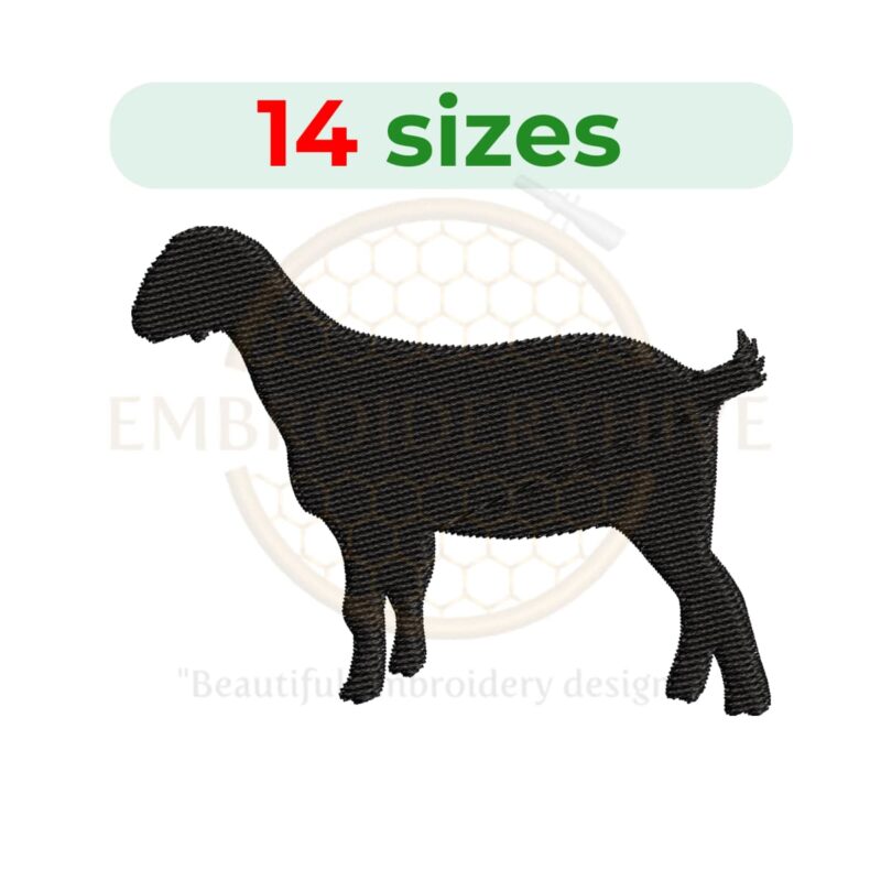 Buy Goat machine embroidery design