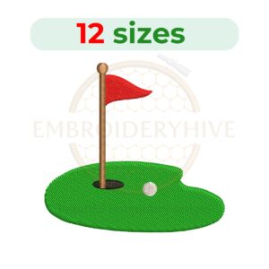 Buy Golf course Machine embroidery design
