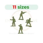 Green Army Embroidery Design - 11 sizes digital file for machine embroidery projects