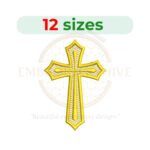 Buy holy cross machine embroidery design for Easter and religious projects