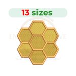Buy Honeycomb machine embroidery design