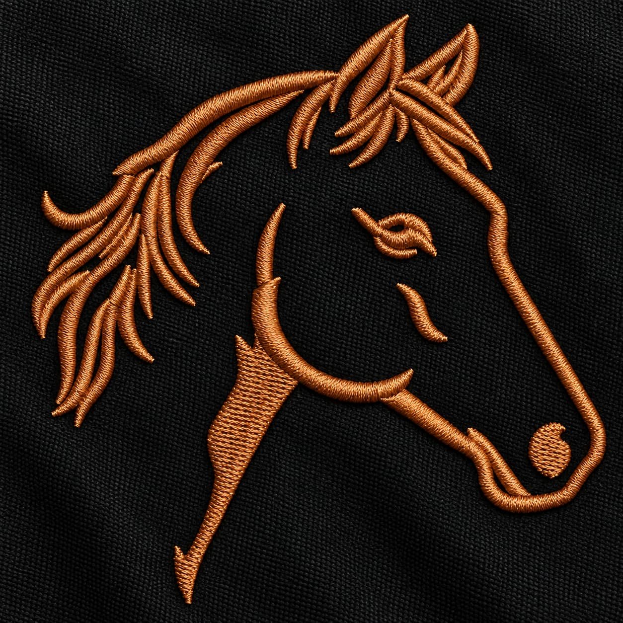 Horse Face Embroidery Design - Image 3