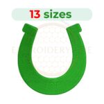 Horseshoe machine embroidery design