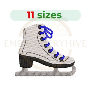 Buy Ice Skate Machine Embroidery Design