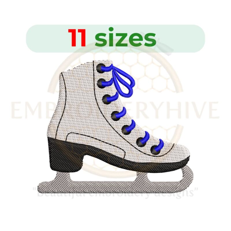 Buy Ice Skate Machine Embroidery Design