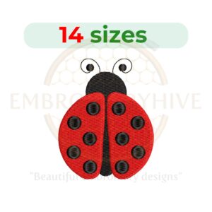 Buy Ladybug machine embroidery design