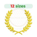 Buy Laurel Wreath Machine embroidery design