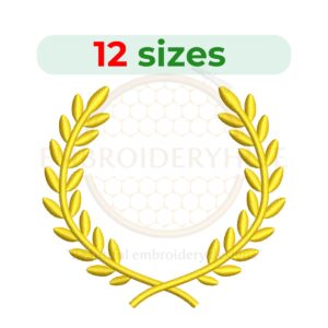 Buy Laurel Wreath Machine embroidery design