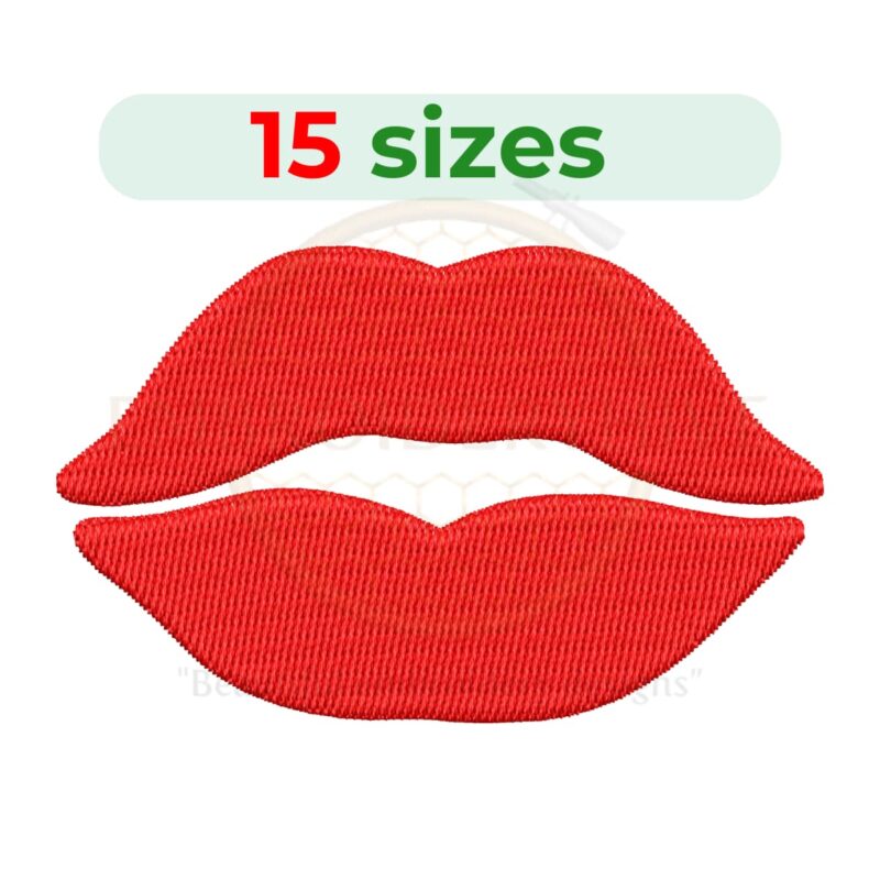 Buy Lips machine embroidery design