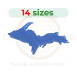 Buy Michigan Upper Peninsula machine embroidery design