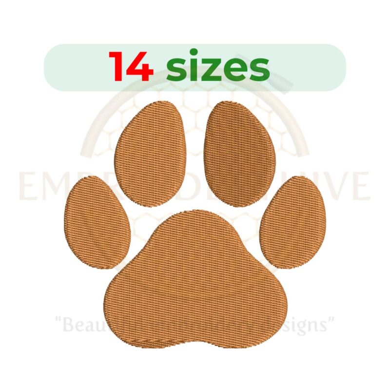 Buy Paw Print machine embroidery design