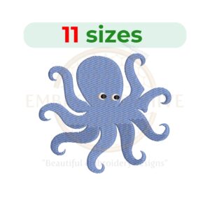 Buy Octopus machine embroidery design