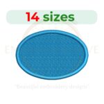 Buy Oval Shape machine embroidery design
