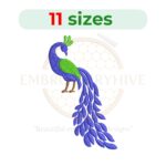 Buy Peacock machine embroidery design