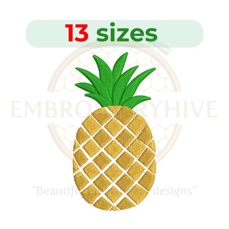 Buy Pineapple machine embroidery design
