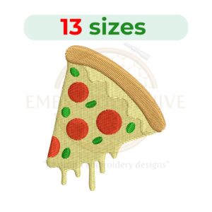 Buy Pizza slice machine embroidery design