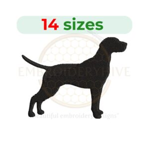 Buy Pointer machine embroidery design