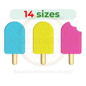 Buy Popsicle Trio Machine Embroidery Design