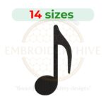 Buy Quaver Machine embroidery design