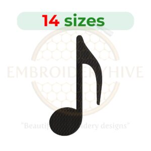 Buy Quaver Machine embroidery design