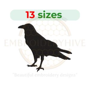 Buy Raven machine embroidery design