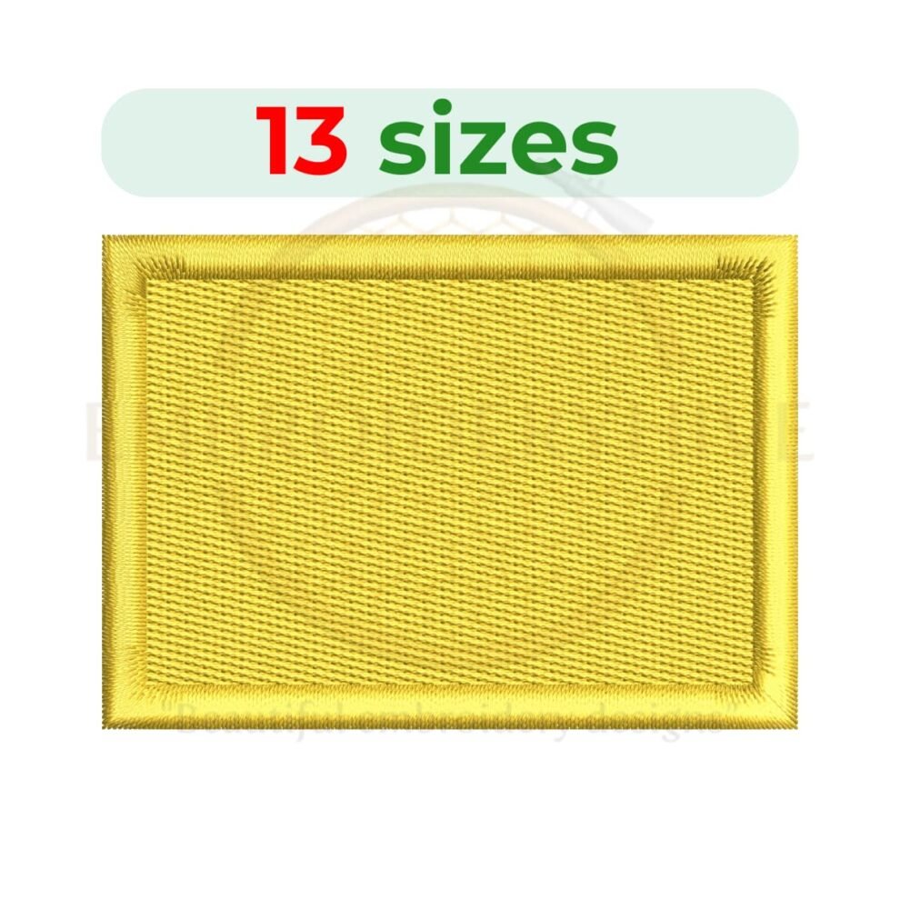 Rectangle Embroidery Design - EmbroideryHive