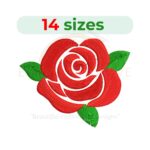 Buy Rose machine embroidery design