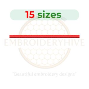Buy Satin Stitch Line Machine Embroidery Design