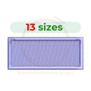 Buy Sharp Rectangle machine embroidery design