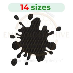 Buy Splash machine embroidery design