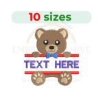 Buy Split teddy bear machine embroidery design