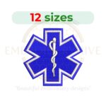 Buy Star of Life machine embroidery design