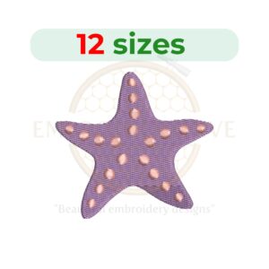Buy Starfish machine embroidery design